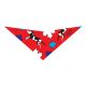 S3006 Maple Leaves & Bones Doggie Bandana, Red 