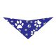 S3012 White Paws Bandana, Royal Blue 