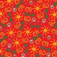 SQA3018 Paws & Bones Bandana, Red