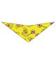 S3055 Funny Doggie Peeling On Sign Bandana, Yellow