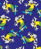 F7056 Skateboard Doggie Fabric, Blue