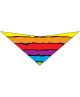 S3075 Rainbow Sunset Stripes Doggie Bandana, Striped