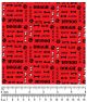 F7121 Doggie Fabric Red