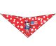 S3129 American Flag Doggie Bandana, Red