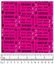 F7145 Doggie Fabric Hot Pink