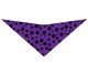 S3014 Black Pawprints Bandana, Purple