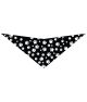 S3015 White Paws Bandana, Black