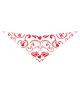 S3157 Hearts & Paws Bandana, Red
