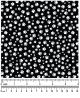 F7015 White Paws Fabric, Black