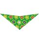 S3179 Flowers Paws Bandana Green