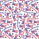 SQ3184 All American Dog Bandana, White