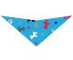 SA3185 Dogs & Pawprints Bandana, Blue