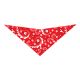 S3193 Paisley & Pawprints Bandana, Red