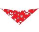 S3211 White Paws Bandana, Red