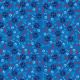 SQ3215 Paws & Bones Square Bandana, Blue