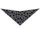 S3023 Black Pawprints Bandana, Grey