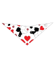 S3241 Doggies In Love Heart Bandana, White