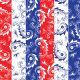 SQ3251 Patriotic Paisley Square Bandana 100% Premium Cotton 