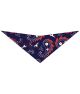 S3256 Navy and Red Paisley Triangle Bandana 100% Premium Cotton