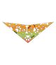 S3258 Paws & Bones Bandana, Orange, Green