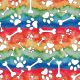 SQ3261 Paws & Bones Bandana