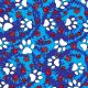 SQ3265 Paws & Bones Bandana