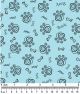 F7270 Paws & Bones Fabric, Blue