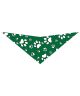 S3284 White Paws Bandana, Green