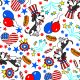 SQ3033 Patriotic Square Bandana