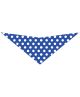 S3046 White Dots Doggie Bandana, Blue