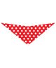 S3049 White Dots Doggie Bandana, Red