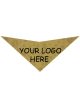 S3601 Black Logo Print, Paws on Beige Bandana