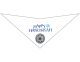 S3520 Happy Hanukkah Star Of David Bandana, White