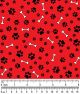  Paws & Bones Bandana Fabric by the Yard | Poly Cotton Blend Craft Fabric for Sewing, Quilting & Grooming Bandanas | Pre-Cut Available F7056