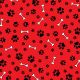 Paws & Bones Square Bandana | Tie on Dog & People Bandana | Dog grooming, Crafts & Sewing SQ3056