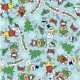 SQ3058 Winter Holiday Square Bandana