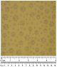 F7083 Brown Pawprints Fabric, Beige 