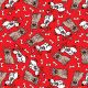SQA3072 Valentine's Day Bandana Red