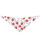 Valetine's Day_Paws & Bones Tie-On Triangle Dog Bandana | Premium V-Neck Pet Bandana for Grooming, Style & Fashion S3076
