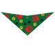 S3078 Color Pawprints Bandana, Green