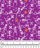Halloween Dog Bandana Fabric by the Yard | Poly Cotton Blend Craft Fabric for Sewing, Quilting & Grooming Bandanas | Pre-Cut Available F7084