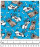 F7085 Doggy Fabric, Blue