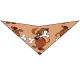 S3086 Happy Doggie With Bone Bandana, Brown