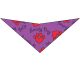 SA3087 - Lovely Dog Heart Pawprint Bandana, Purple