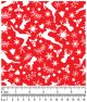 F7099 Christmas Fabric Red