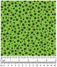 F7001 Black Pawprints Fabric, Green