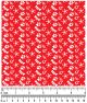 FA7106 Christmas Doggie Fabric, Red