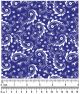 F7201 Paisley & Pawprints Fabric, Blue