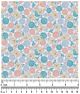 F7228 Puppies, Bones & Roses Fabric, Grey Floral