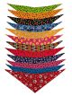 SPKS1 Bandanas Variety Pack Per Size - 12 assorted PAWS & BONES bandanas  